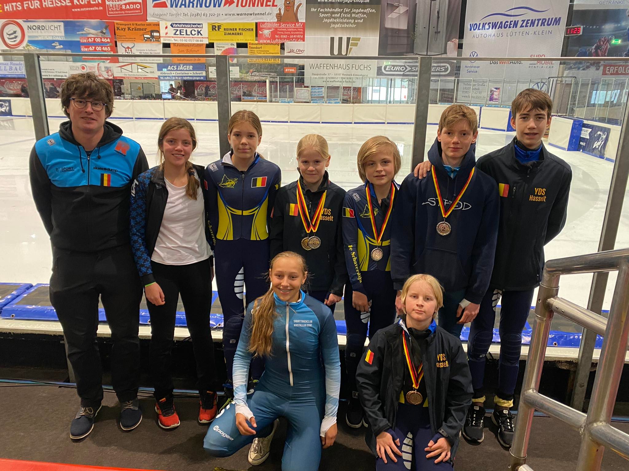 Junioren rapen medailles in Rostock   