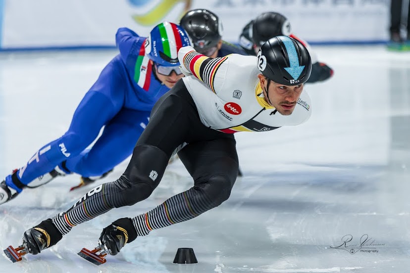 Onze Belgische shorttrackers op World Cup 3 in Beijing.
