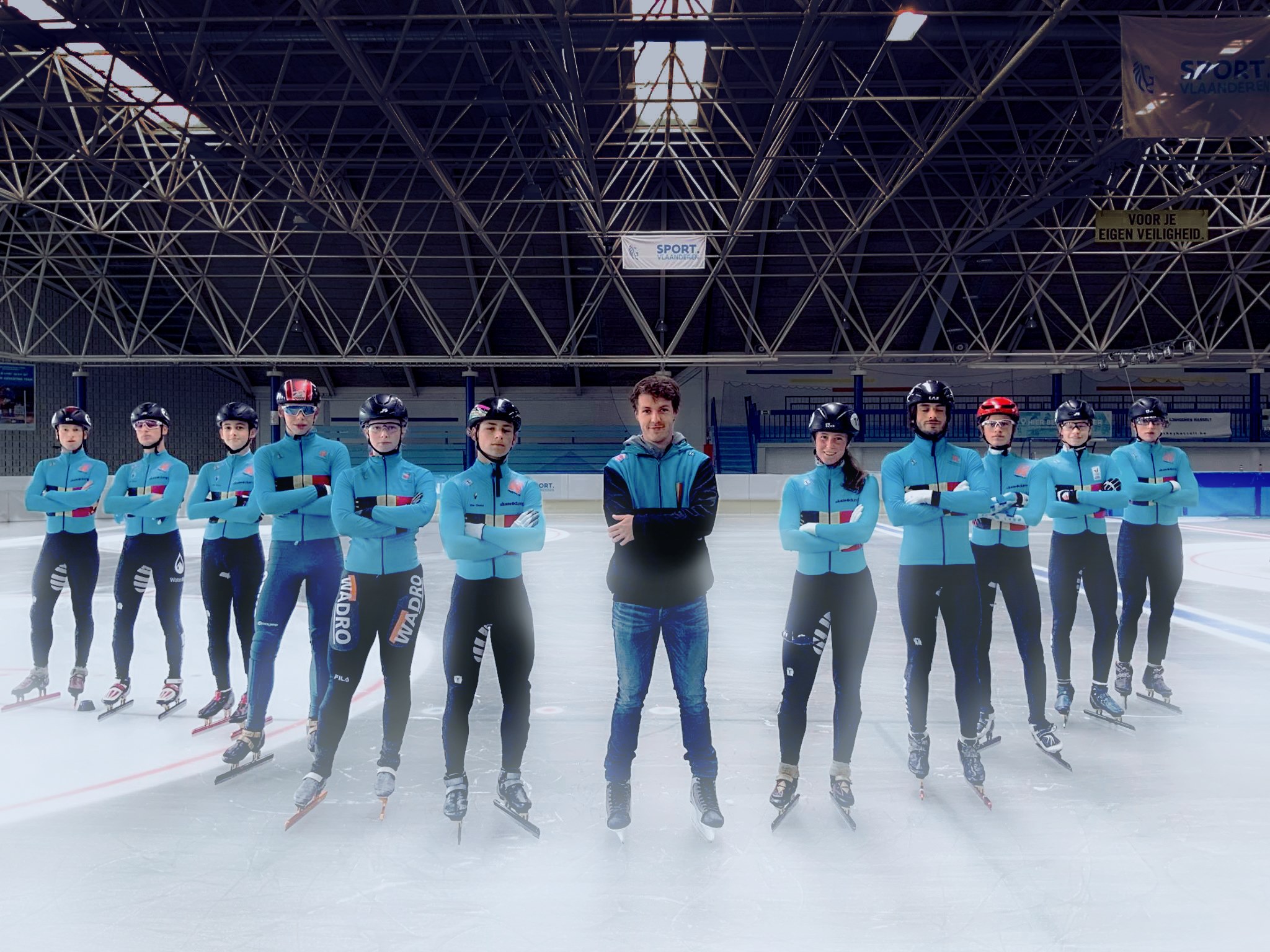 Shorttrackers herenigen zich op Hasselts ijs